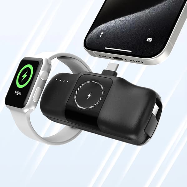 Wozinsky USB-C Mini Powerbank 15W 5000mAh - Svart Svart