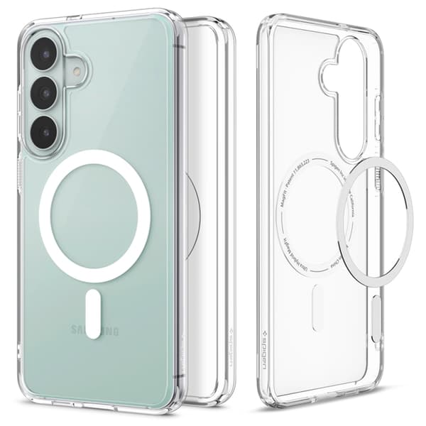 Spigen Mobilskal För Galaxy S26 FE Magsafe Ultra Hybrid - Clear/Vit