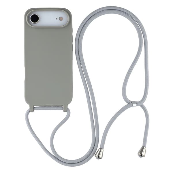 Mobilskal till iPhone Air TPU Shockproof med Lanyard - Grå Grå