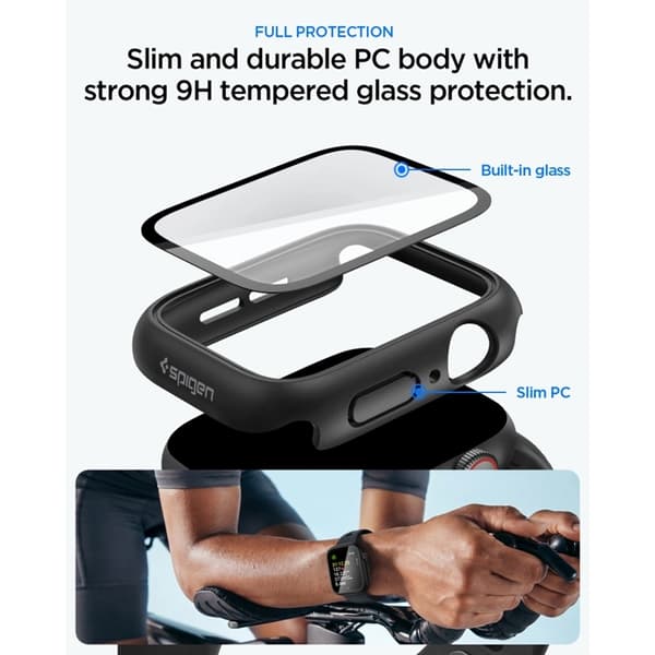 Spigen Skal För Apple Watch (44mm) Thin Fit 360 - Svart Svart