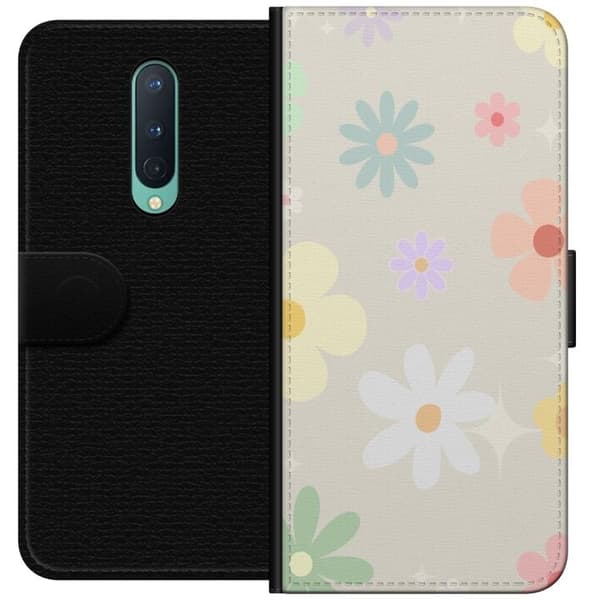 Plånboksfodral till OnePlus 8 med fejdande blommor