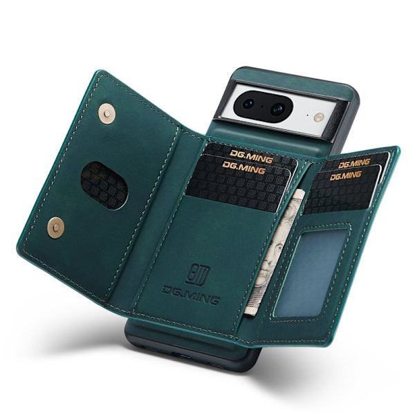 DG.MING M2 Series Google Pixel 8 Plånboksfodral Konstläder Grön