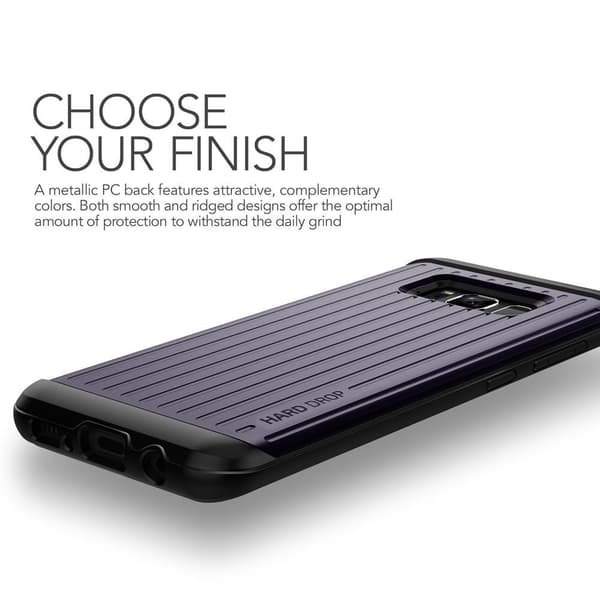 Verus Waved Hard Drop Skal till Samsung Galaxy S8 Plus - Orchid Grey Grå