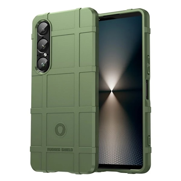 Mobilskal till Sony Xperia 1 VII Grid Scratch-Proof - Grön Grön