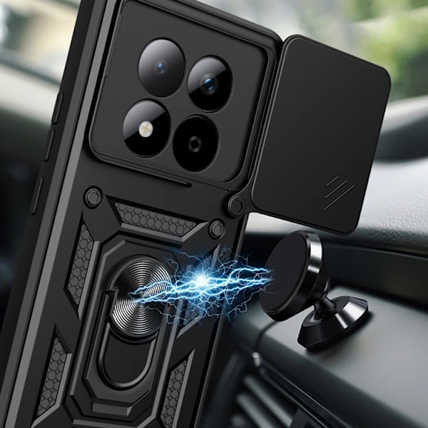 Tech-Protect Mobilskal För Xiaomi Redmi Note 15 Pro Plus Camshield Pro Svart