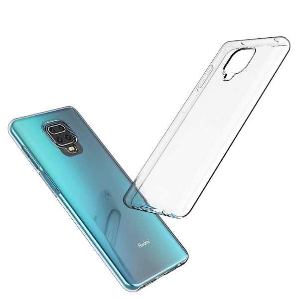 Redmi Note 9S/9 Pro Baksideskal Clear 2mm Mjukplast Transparent