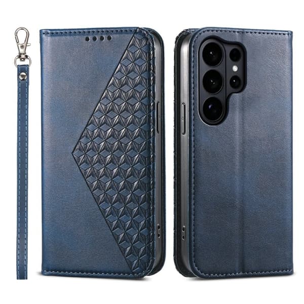 Xiaomi 17 Plånboksfodral Konstläder med Handrem - Blå