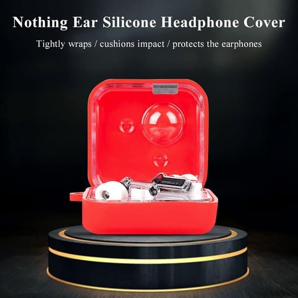 Nothing Ear 1 Skal Hörlurar Drop-proof Silikon - Röd Röd