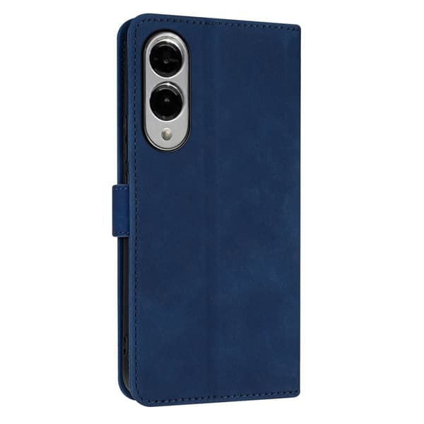 AZNS Samsung Galaxy S25 Edge Plånboksfodral Konstläder - Blå