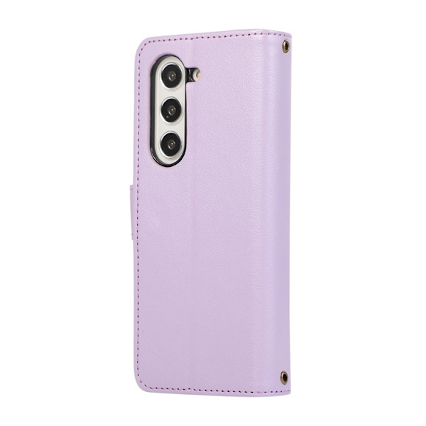 Galaxy Z Fold 7 Plånboksfodral Multi Zipper Läder - Lila Lila