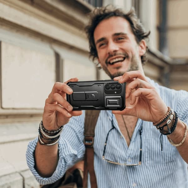 Tech-Protect Mobilskal till Galaxy A56 5G Kevlar Cam Plus - Svart Svart