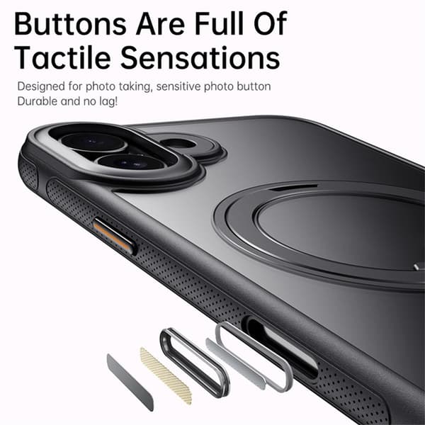 Mobilskal till iPhone 17 MagSafe Kickstand TPU PC - Vit Vit