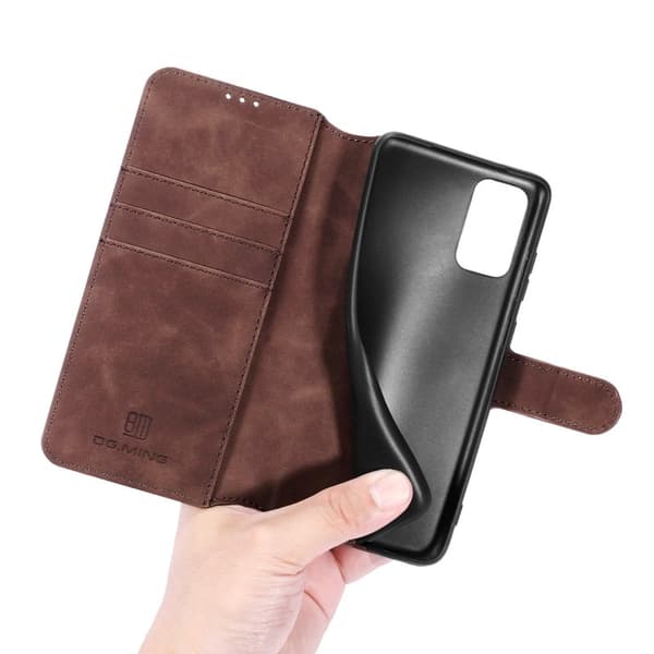 DG.MING Retro Plånboksfodral Konstläder för Samsung Galaxy A32 5G - Brun