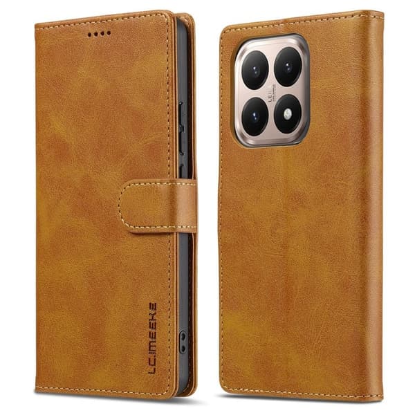 LC.IMEEKE Xiaomi 15T Plånboksfodral Konstläder - Gul