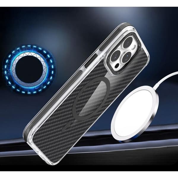 Telefontaske Til Galaxy S26 MagSafe Fiber - Sort Svart