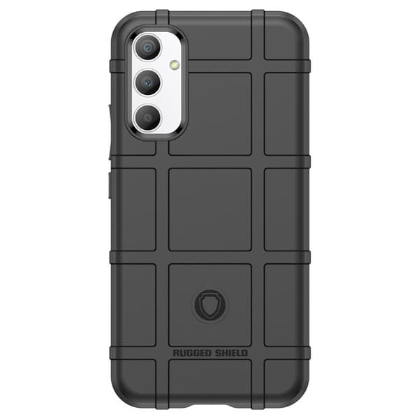 Galaxy A23 5G/4G -puhelinkotelo Rugged Square Grid - Musta Black