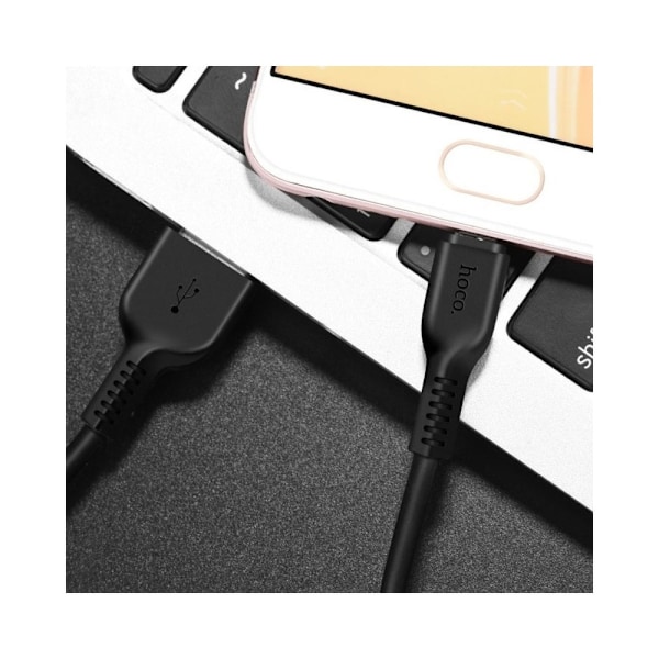 HOCO USB-A till Lightning Kabel X20 1m Svart Svart