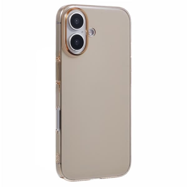 X-LEVEL Mobilskal till iPhone 16 Slim Hård PC Transparent Guld