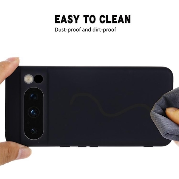 Google Pixel 8 Pro Mobilskal Liquid Silikon - Svart