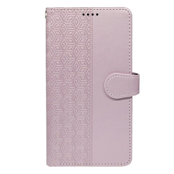 Samsung Galaxy A57 Plånboksfodral Konstläder 9 Kortfack - Roséguld