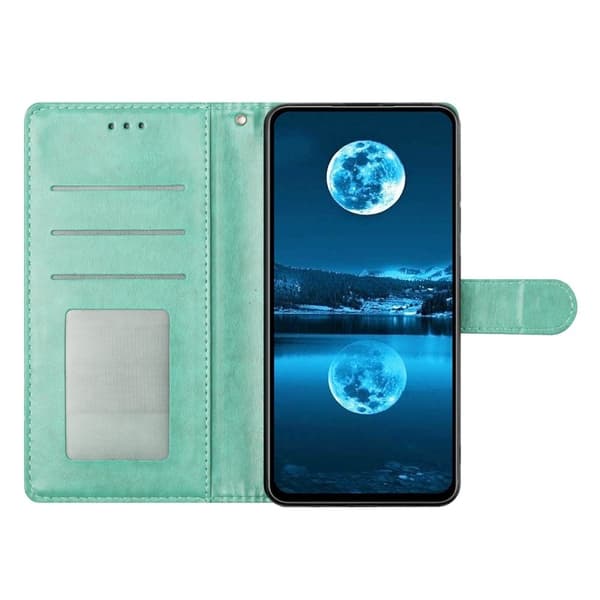 Samsung Galaxy S26 Edge Plånboksfodral Konstläder Ställ - Grön