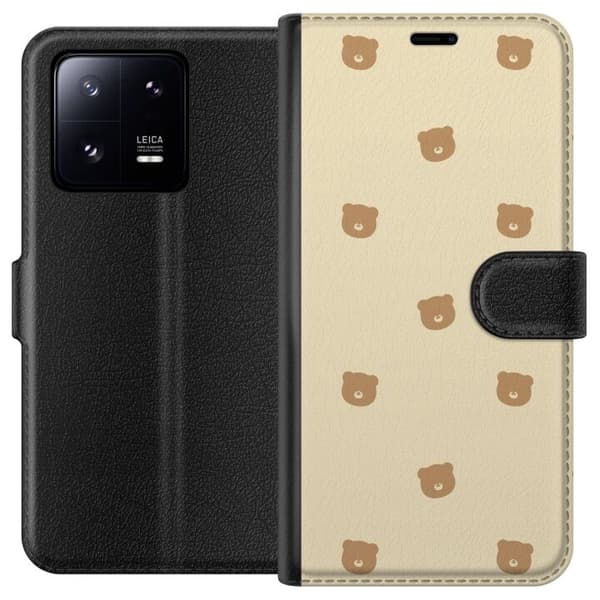 Pungcover til Xiaomi 13 Pro med Bjørnemønster