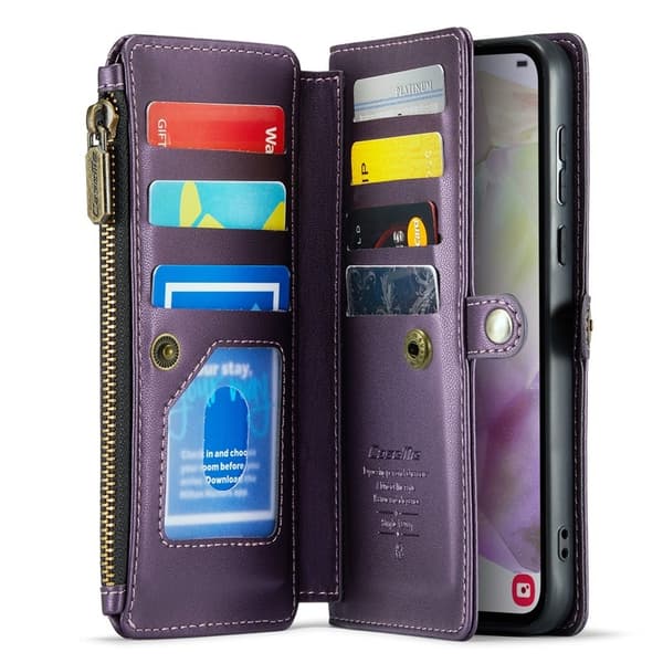 CASEME Plånboksfodral Konstläder för Samsung Galaxy A35 5G - Lila