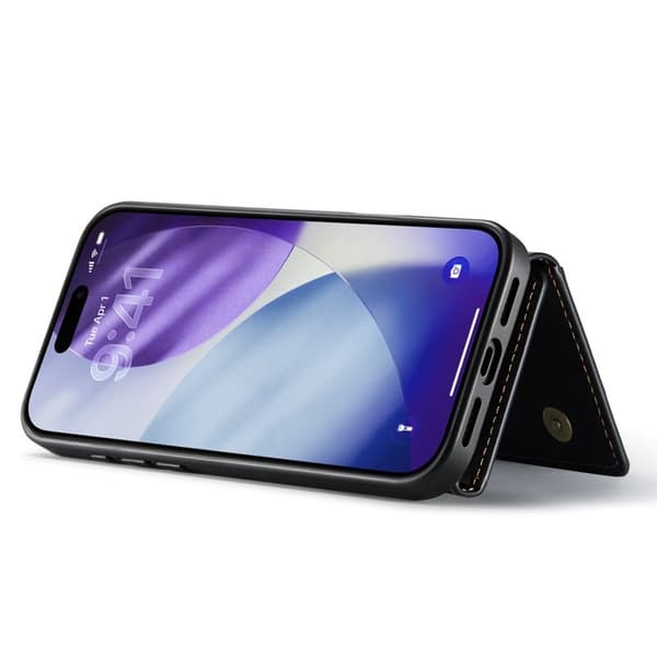 DG.MING M1 Series Mobilskal till iPhone 17 Pro Max med Ställ - Svart