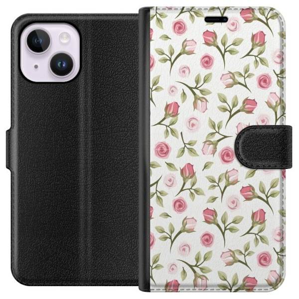 Plånboksfodral till Apple iPhone 14 Plus med Blommigt