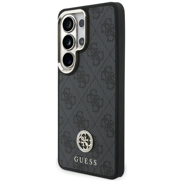 Guess Mobilskal För Galaxy S26 Ultra MagSafe 4G Big Rhinestone Triangle Strap Svart