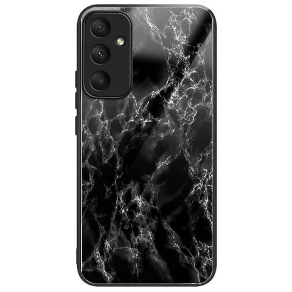 Mobilskal för Samsung Galaxy S26 TPU Härdat glas - Marmortextur - Grå