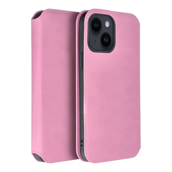 iPhone 15 Pro Plånboksfodral Dual Pocket - Rosa