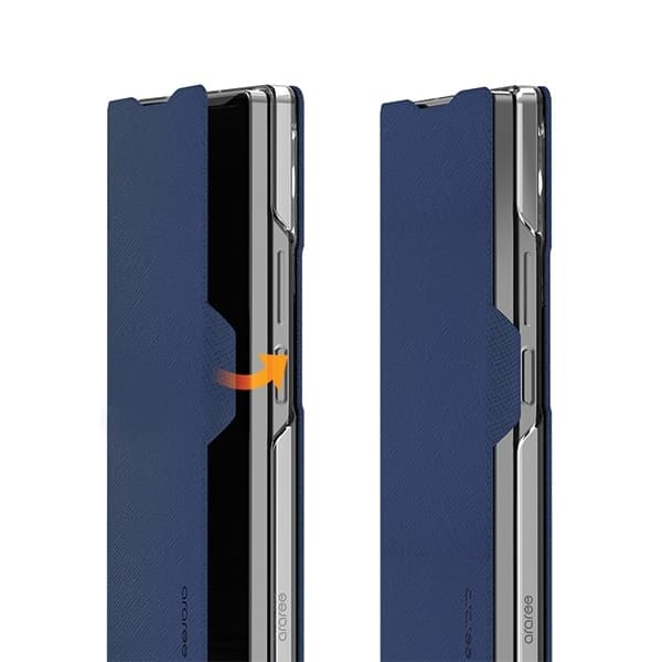 Araree Galaxy Z Fold 6 Pung Taske Motorhjelm Diary - Sort