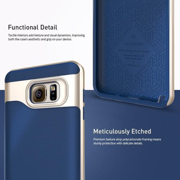 Caseology Wavelength Series BaksideSkal till Samsung Note 5 - Blå Blå