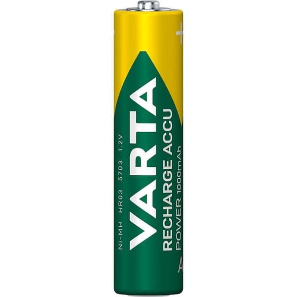 Varta 4-pack Genopladeligt batteri AAA 1000 mAh