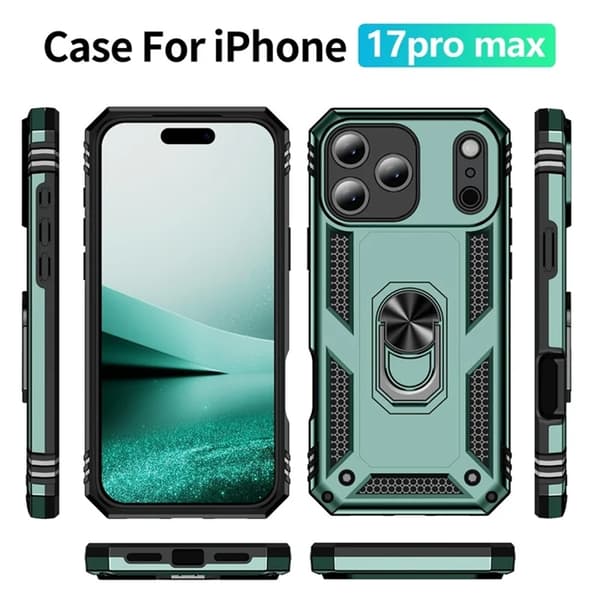 Mobilskal till iPhone 17 Pro Max med Kickstand - Grön Grön