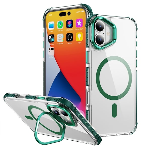 Mobilskal till iPhone 17 MagSafe Kickstand - Grön Grön