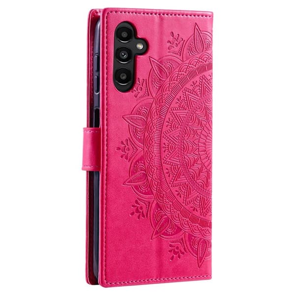 ABEEL Samsung Galaxy A55 5G Plånboksfodral Konstläder - Rosa