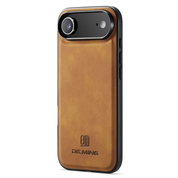 DG.MING Mobilskal till iPhone Air PU Läder PC + TPU Hybrid - Brun
