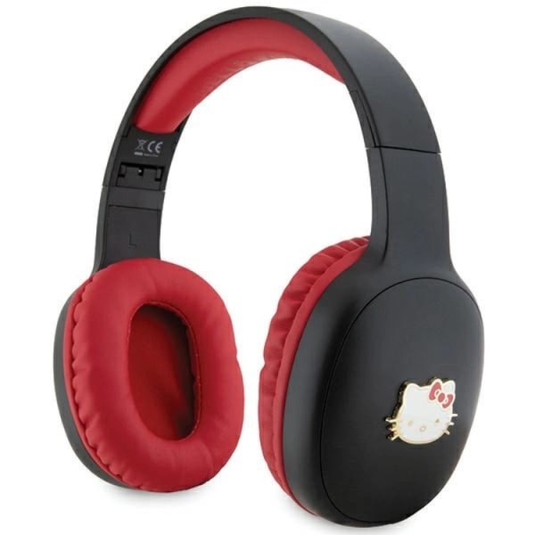 Hello Kitty on-ear kuulokkeet Bluetooth metallilogo - musta/punainen