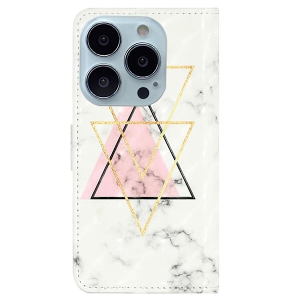 iPhone 14 Pro Max Plånboksfodral 3D Pattern - Triangle