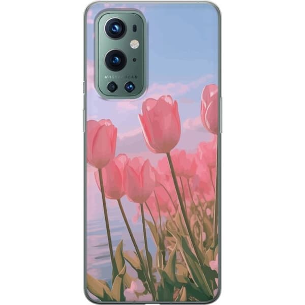 Mobilcover til OnePlus 9 Pro med Rosa Tulipan