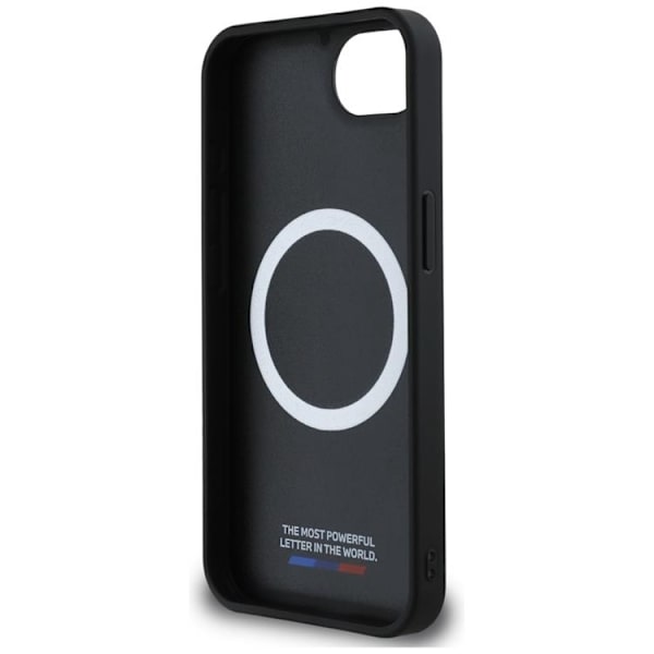 BMW telefontaske til iPhone 16e MagSafe overdimensionerede striber - sort Svart