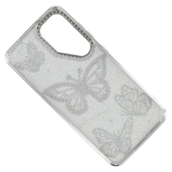 Mobilskal för Samsung Galaxy S26 Plus 3D Fjäril TPU - Silver
