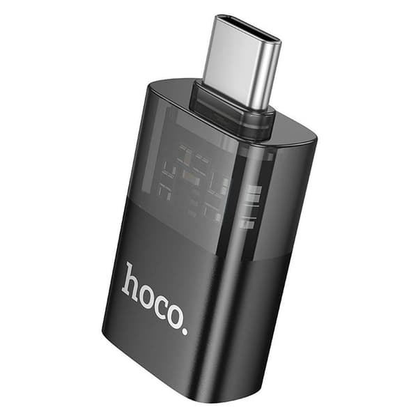 Hoco USB-A Till USB-C Adapter OTG UA36B - Svart Svart