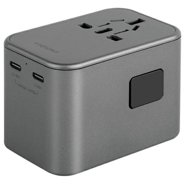 Energea Reseladdare 65W 2xUSB-C 1xUSB-A PD-PPS-QC 3.0 Grå