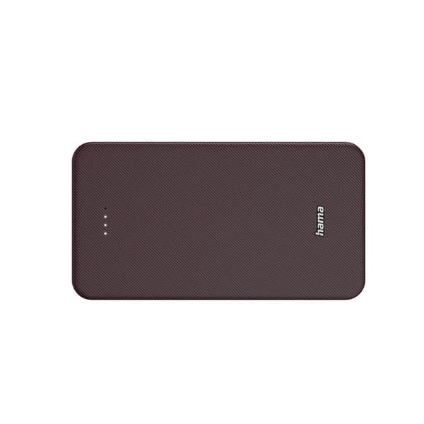 Hama Powerbank 20000 mAh USB-C/USB-A - Plommon Vinröd