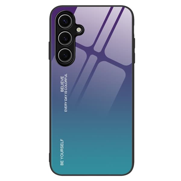 Mobilskal för Samsung Galaxy S26 Plus Gradient Tempererat Glas + TPU - Lila