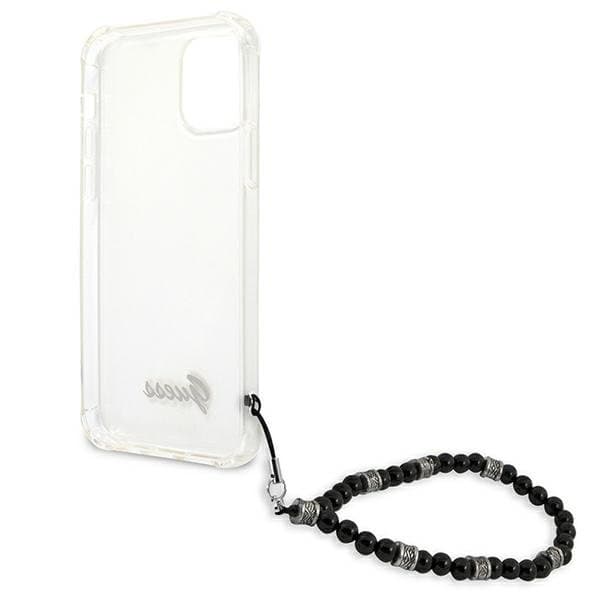 Guess Skal iPhone 12 & 12 Pro Black Pearl - Läpinäkyvä Transparent