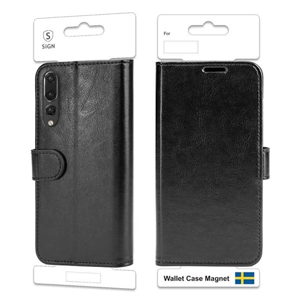 SiGN Plånboksfodral för Huawei P20 Pro - Svart